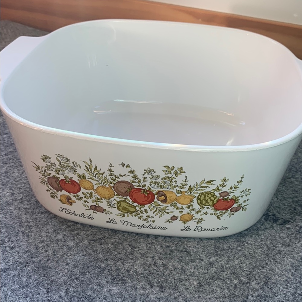Vintage CorningWare Spice of Life Casserole Dish 10x10x4.5